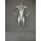 ESPOSITORE BUSTO 2005 DONNA COLOR ARGENTO CON BRACCIA