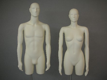 BUSTO UOMO E DONNA CON BASE