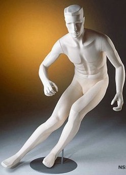 manichino uomo modello sciare